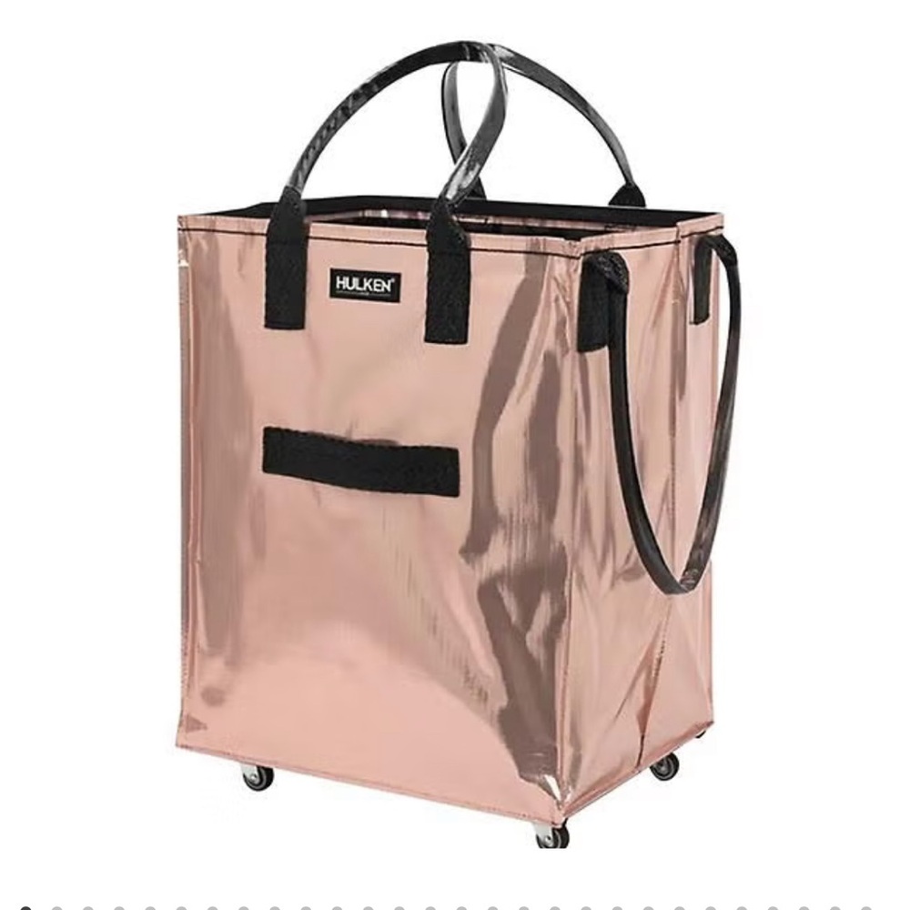 Hulken Metallic Tote Bag with Wheels